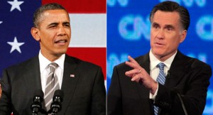 Presidential debate 2012: Romney and Obama